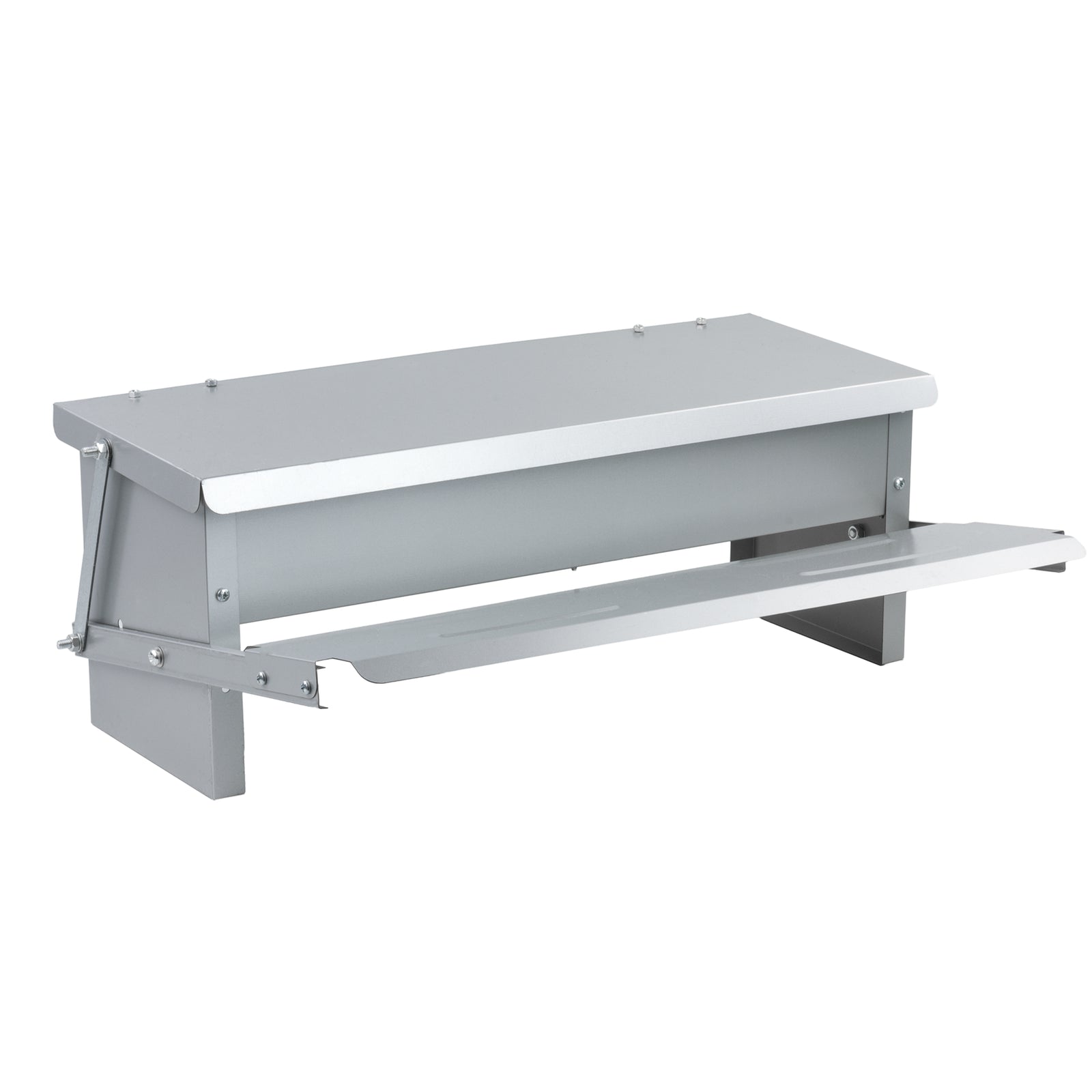 5KG AUTOMATIC OUTDOOR CHICKEN COOP FEEDER DUCK GOOSE PHEASANT TREADLE TROUGH