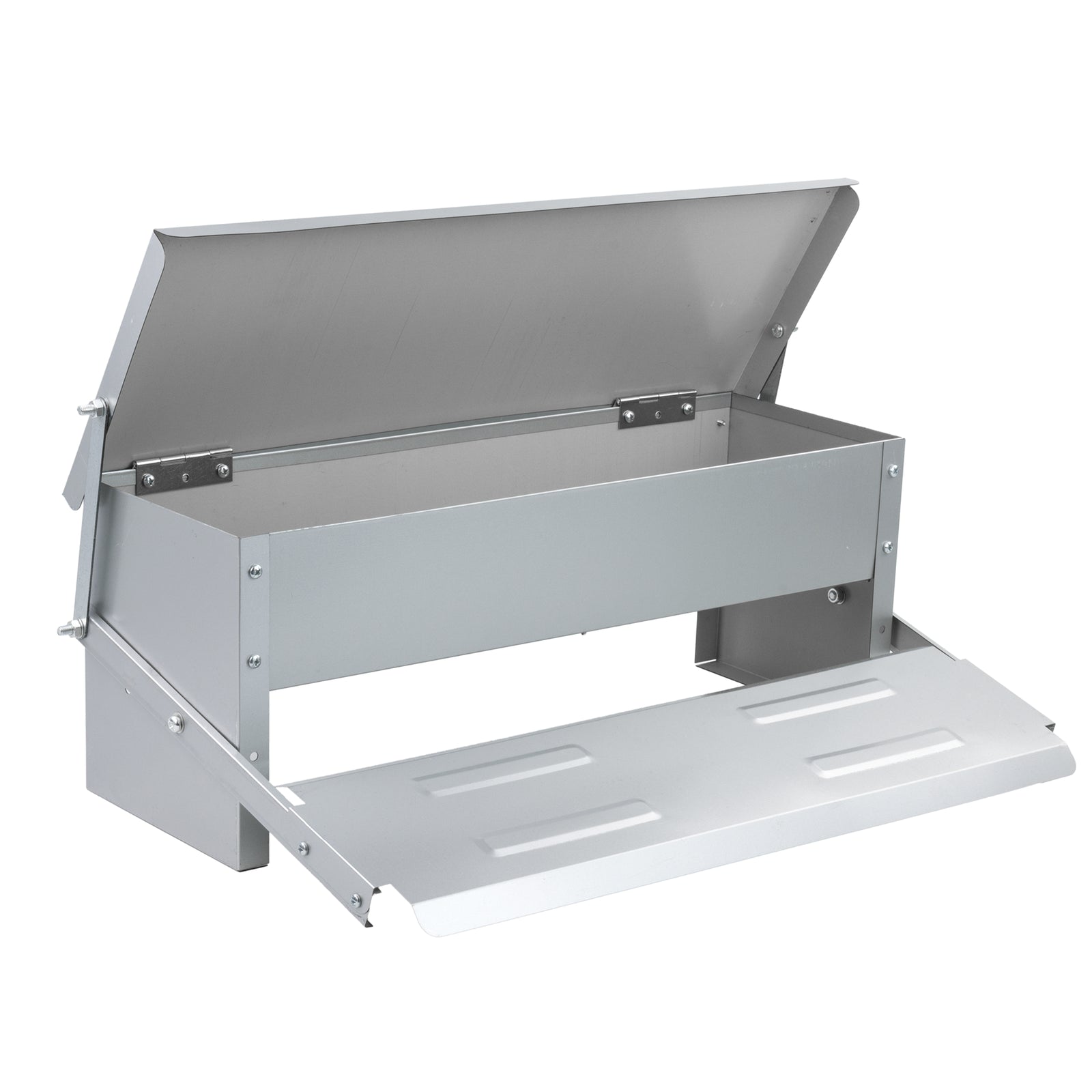 5KG AUTOMATIC OUTDOOR CHICKEN COOP FEEDER DUCK GOOSE PHEASANT TREADLE TROUGH