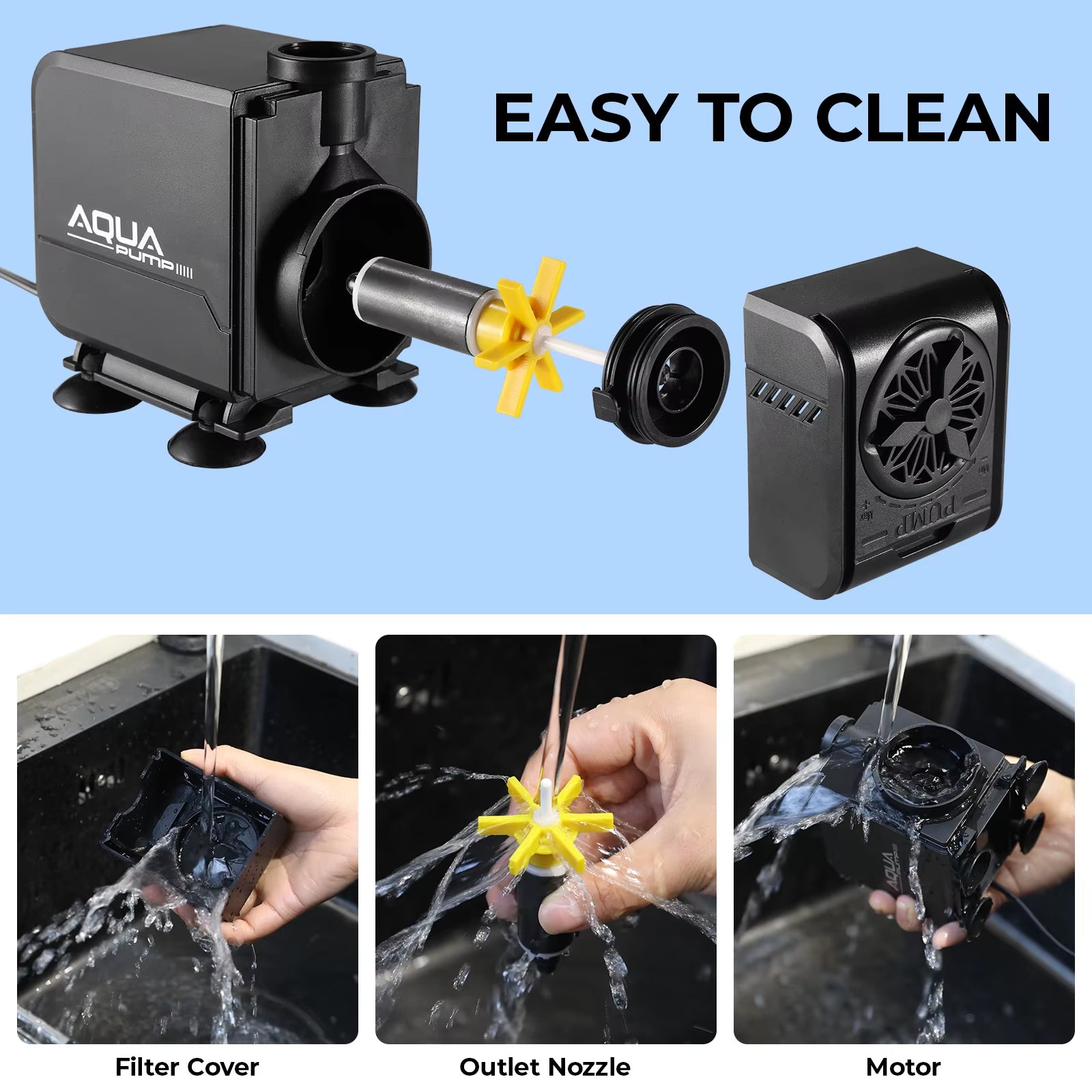 Submersible Water Pump for Pool Pond Aquarium Fish Tank Water Feature Fountain
