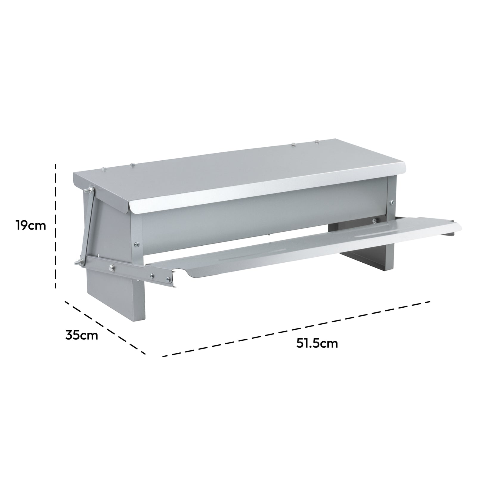 5KG AUTOMATIC OUTDOOR CHICKEN COOP FEEDER DUCK GOOSE PHEASANT TREADLE TROUGH